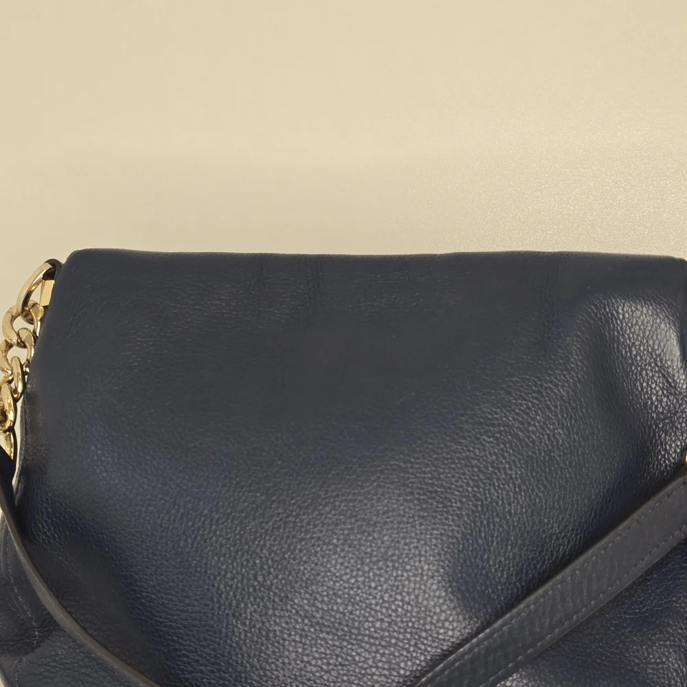 Michael Kors Navy Leather Crossbody Bag